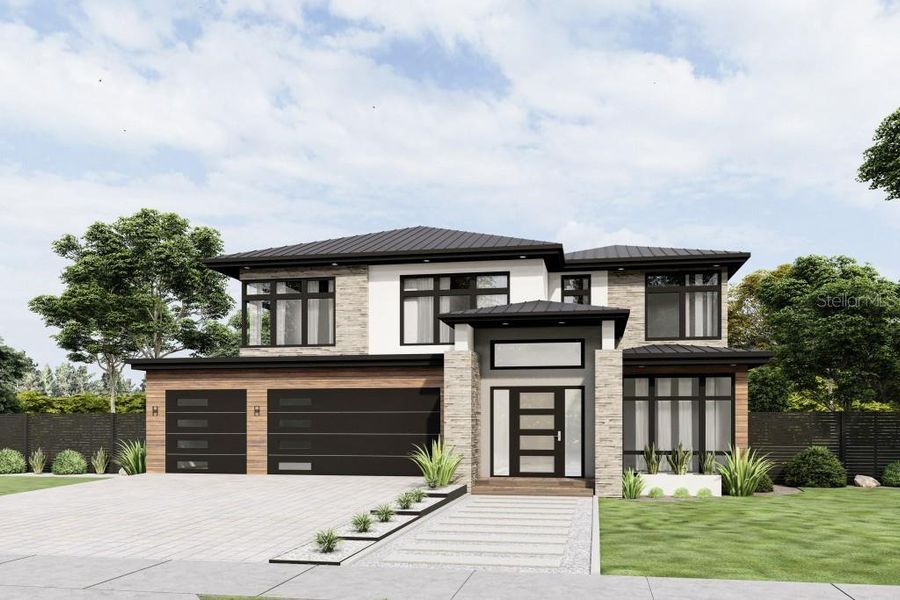 Front exterior of a new home in , Myakka City, FL, highlighting curb appeal (Image 1). Front exterior of a new home in , Myakka City, FL, highlighting curb appeal (Image 1).