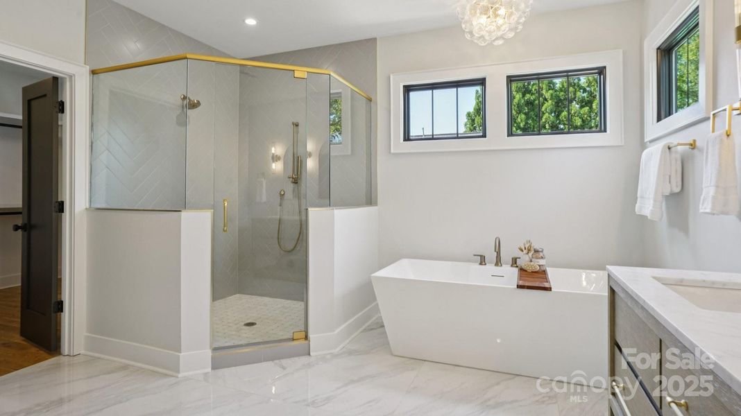 Furnished interior view inside a new home in , Charlotte (Image 32).