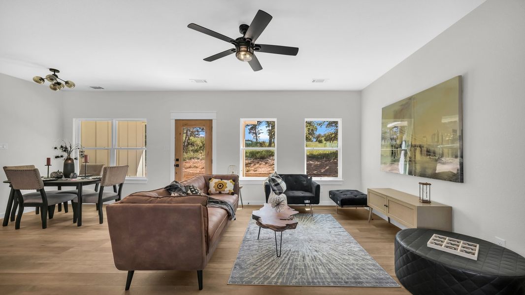 Representative furnished interior of a home built from the Lucas by Zeal Home Builders in Horizon Meadow Estates, Paradise (Image 8). Representative furnished interior of a home built from the Lucas by Zeal Home Builders in Horizon Meadow Estates, Paradise (Image 8).