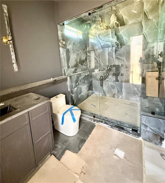 In-progress construction of a new home in , Flowery Branch, GA (Image 14).