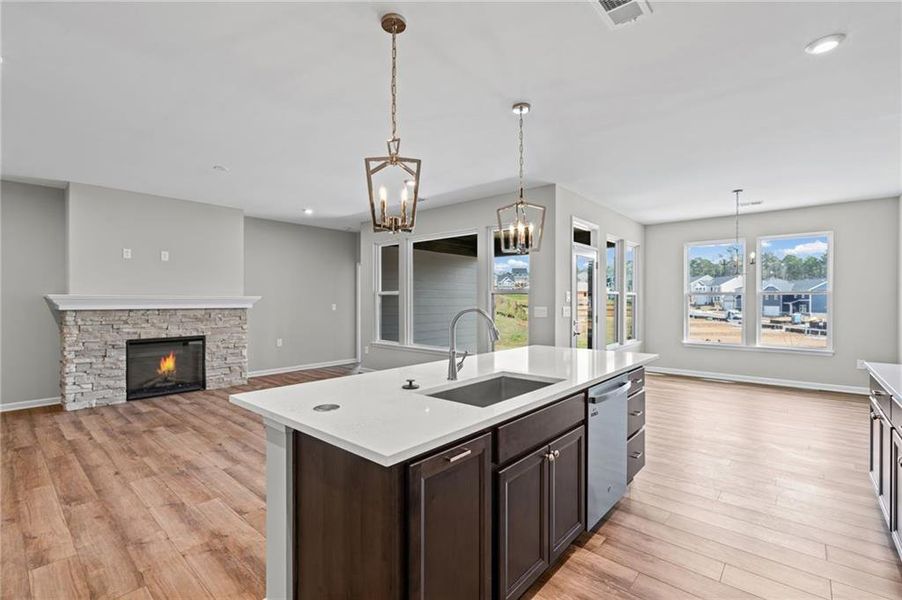 Furnished interior view inside a new home in Twin Lakes, Hoschton (Image 5).