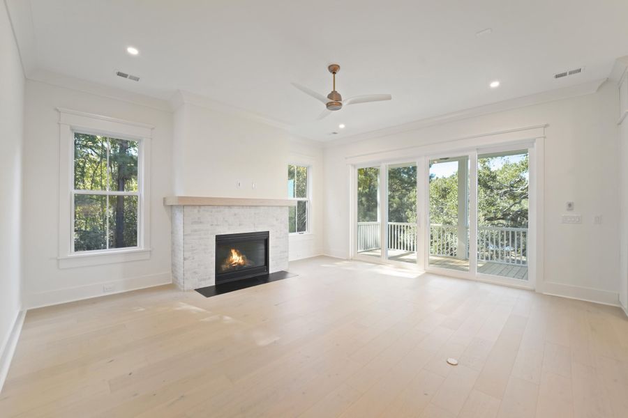 Spacious, unfurnished interior of a new home in , Charleston (Image 53).