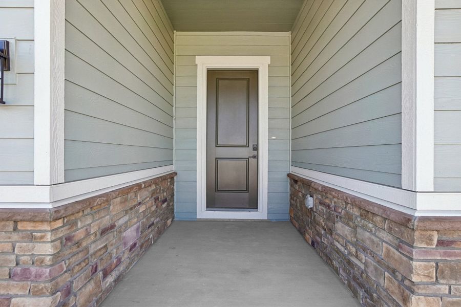Exterior details and patio area of a home in Jackson Creek North, Monument (Image 35).