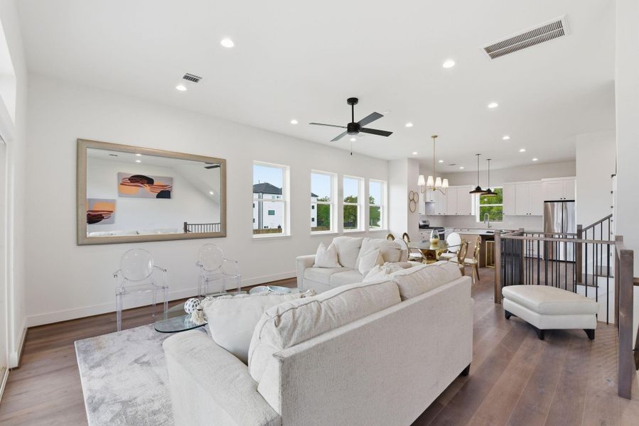 Furnished interior view inside a new home in , Houston (Image 18).