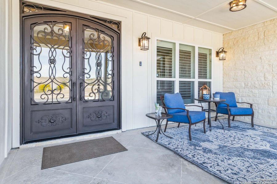 Exterior details and patio area of a home in , Boerne (Image 4).