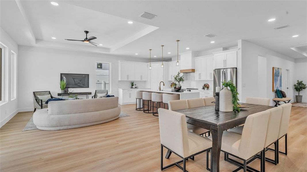 Furnished interior view inside a new home in , St. Petersburg (Image 7).