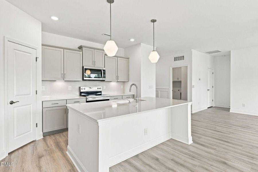 Furnished interior view inside a new home in The Cottages at 78 North, Sanford (Image 7).