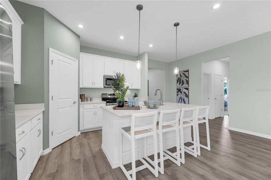 Furnished interior view inside a new home in Covered Bridge at Liberty Bluff, Haines City (Image 35).