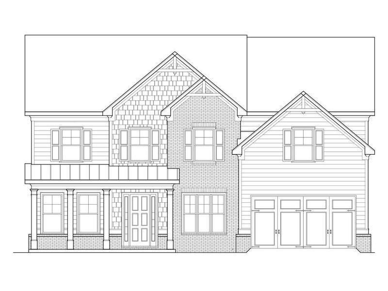 Exterior rendering of this home design in , Cumming, GA (Image 1). Exterior rendering of this home design in , Cumming, GA (Image 1).