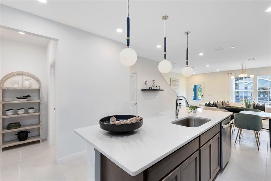 Furnished interior view inside a new home in The Cove at Nona Sound, Orlando (Image 9). Furnished interior view inside a new home in The Cove at Nona Sound, Orlando (Image 9).