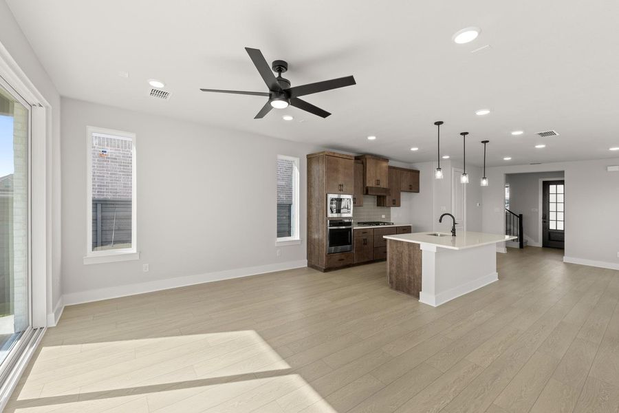 Furnished interior view inside a new home in Garden Collection at Union Park, Little Elm (Image 8). Furnished interior view inside a new home in Garden Collection at Union Park, Little Elm (Image 8).