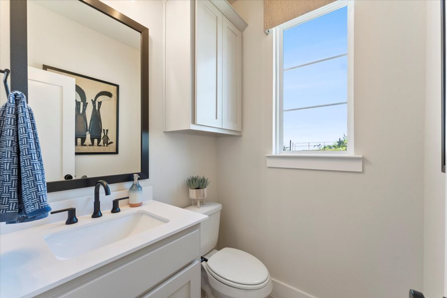Furnished interior view inside a new home in Estates at Rockhill, Frisco (Image 27).