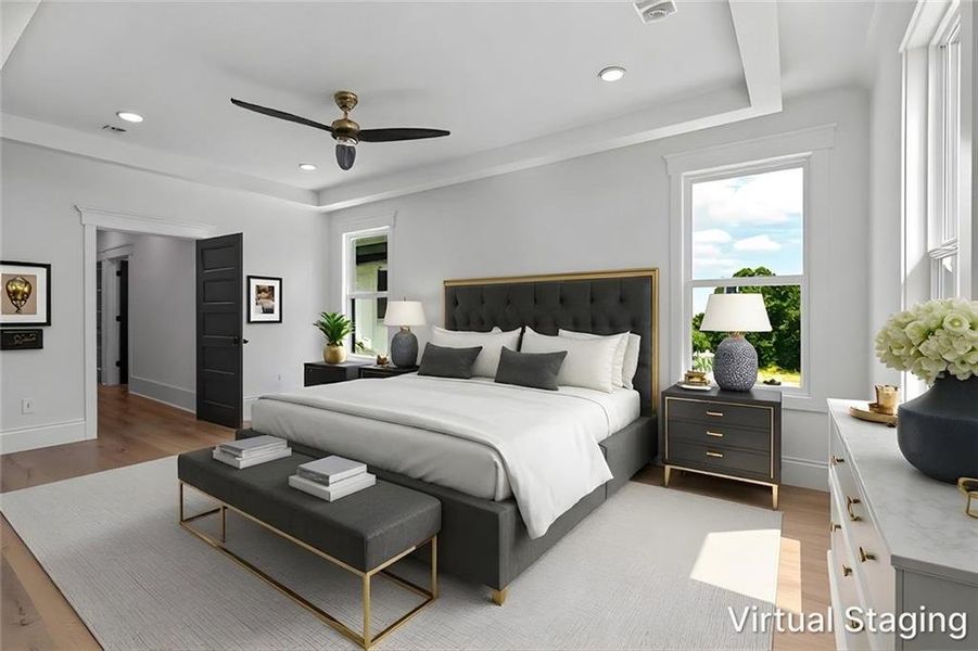 Furnished interior view inside a new home in , Braselton (Image 35).