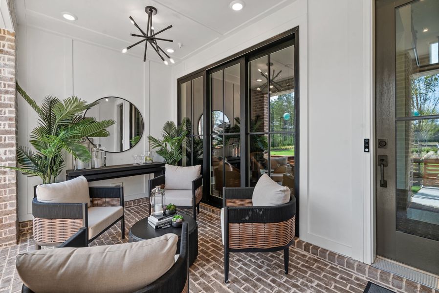 Representative furnished interior of a home built from the The Barnsley I by The Providence Group in IveyBrooke, Alpharetta (Image 7).