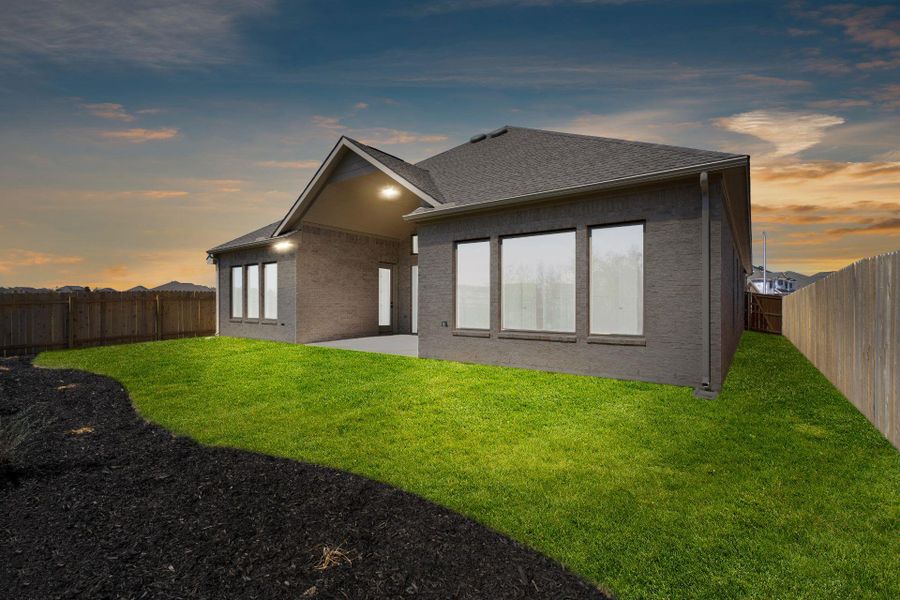 Rear of Home and Private Backyard - Representative Photo Rear of Home and Private Backyard - Representative Photo