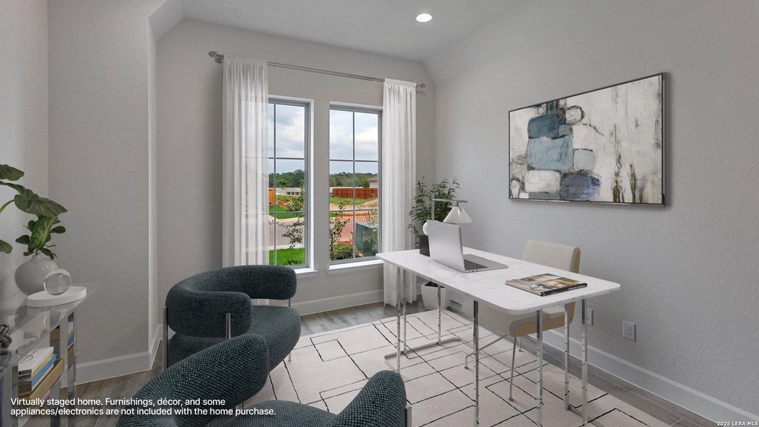 Furnished interior view inside a new home in Alsatian Oaks, Castroville (Image 31).