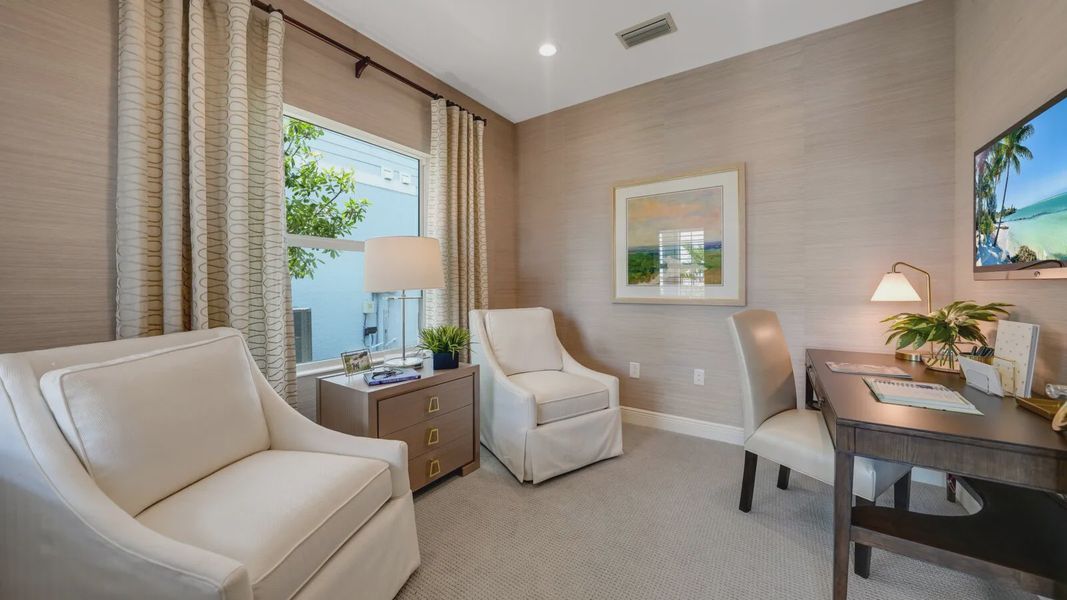 Representative furnished interior of a home built from the Dream 2 by Neal Communities in SkySail, Naples (Image 24).