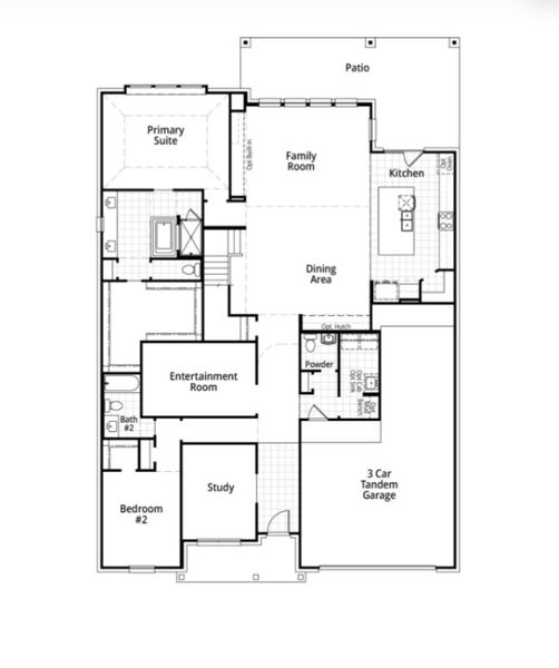 2D floor plan layout for the Foxleigh by Highland Homes in Meraki: 70ft. lots, Forney, TX (Image 33). 2D floor plan layout for the Foxleigh by Highland Homes in Meraki: 70ft. lots, Forney, TX (Image 33).