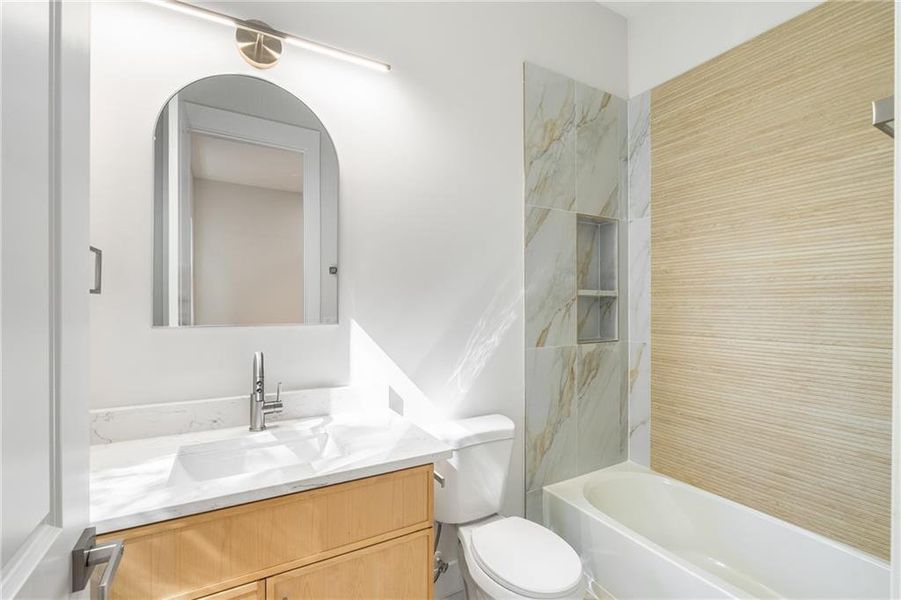 Furnished interior view inside a new home in , Atlanta (Image 7). Furnished interior view inside a new home in , Atlanta (Image 7).