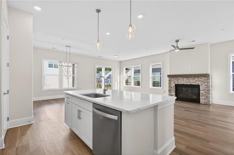 Furnished interior view inside a new home in The Reserve at Bells Ferry, Kennesaw (Image 12).