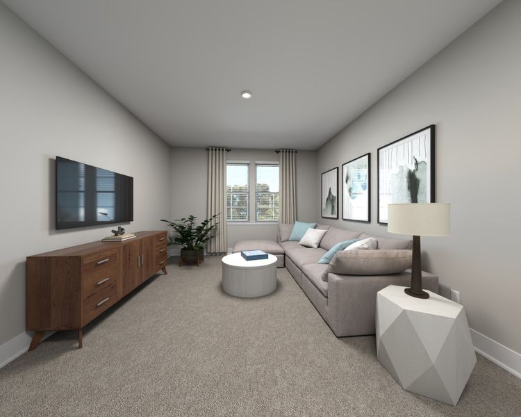 Furnished interior view inside a new home in Cadence Meadows, Zebulon (Image 6).