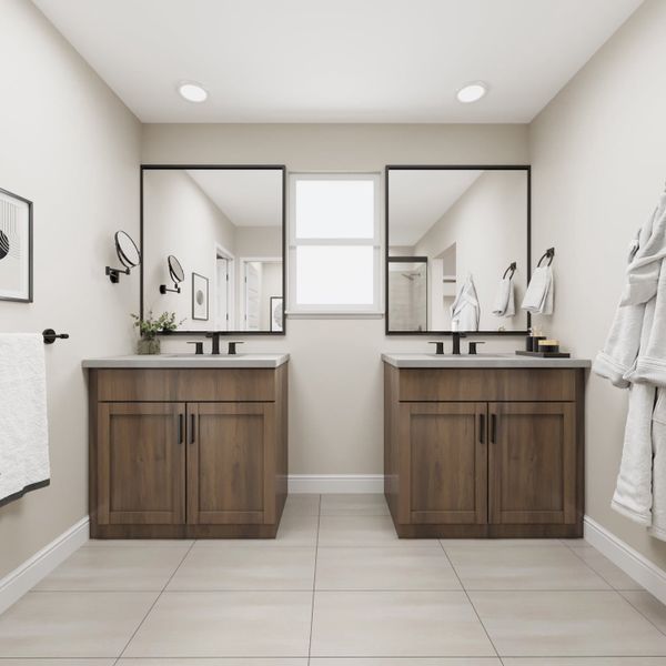 Furnished interior view inside a new home in Lake Bluff, Greeley (Image 16). Furnished interior view inside a new home in Lake Bluff, Greeley (Image 16).