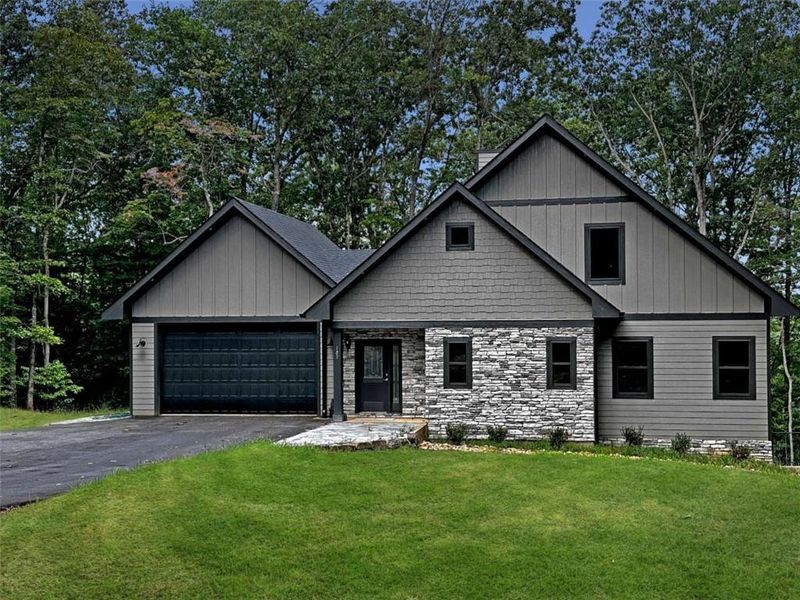 Front exterior of a new home in , Talking Rock, GA, highlighting curb appeal (Image 21).