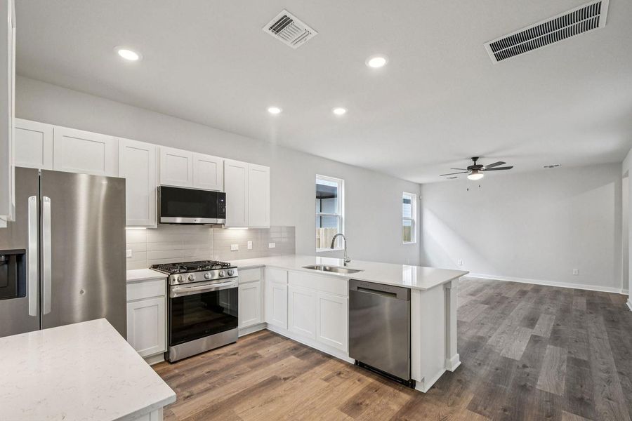 Furnished interior view inside a new home in Avery Centre, Round Rock (Image 14).