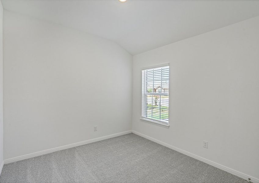 Secondary bedroom with lush carpet flooring Secondary bedroom with lush carpet flooring