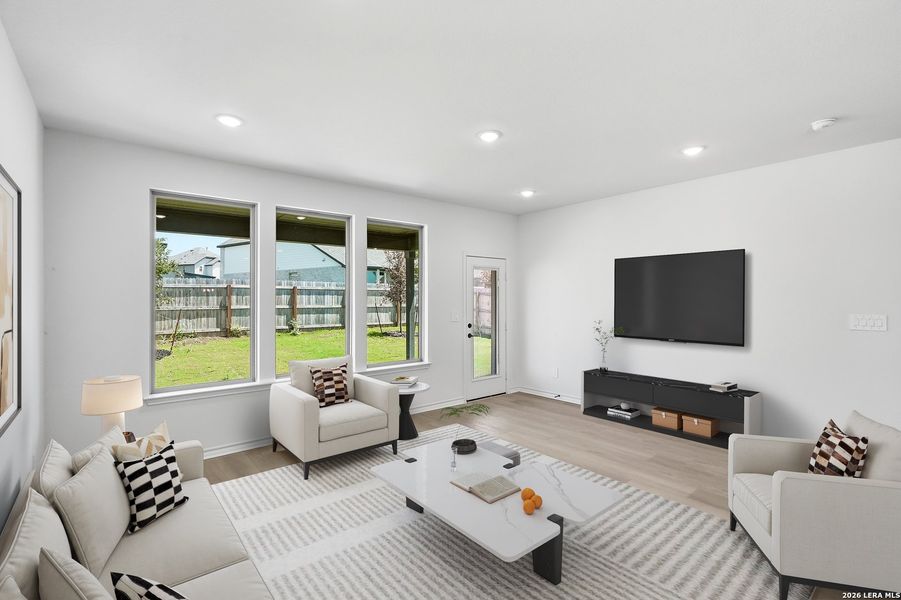 Furnished interior view inside a new home in Bison Ridge, San Antonio (Image 10).