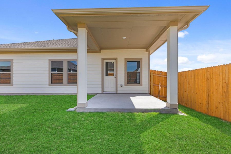 Rear Covered Patio