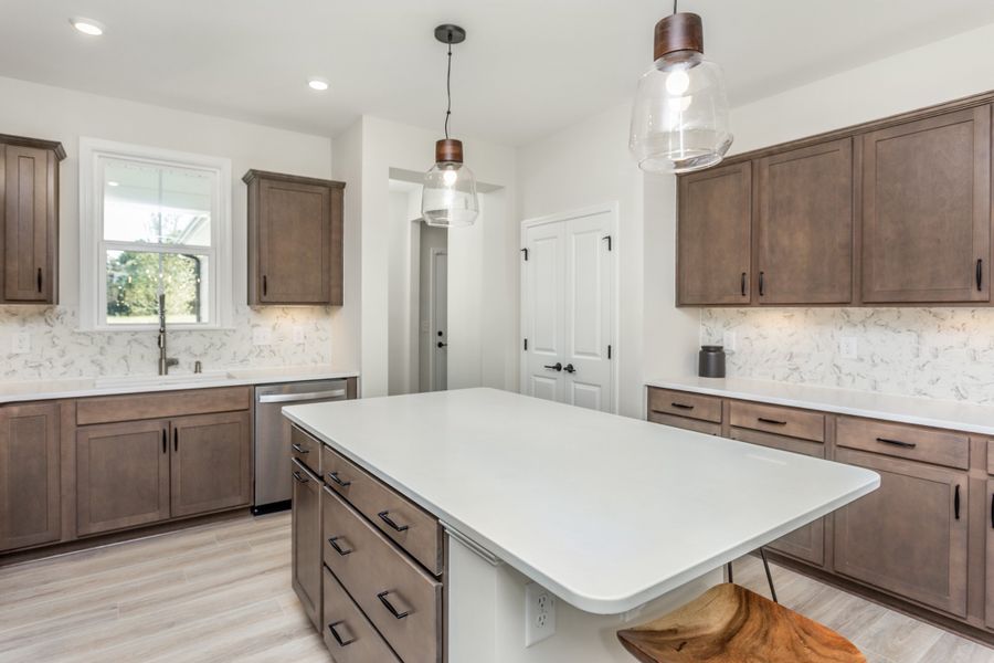 Abundant cabinet space in kitchen