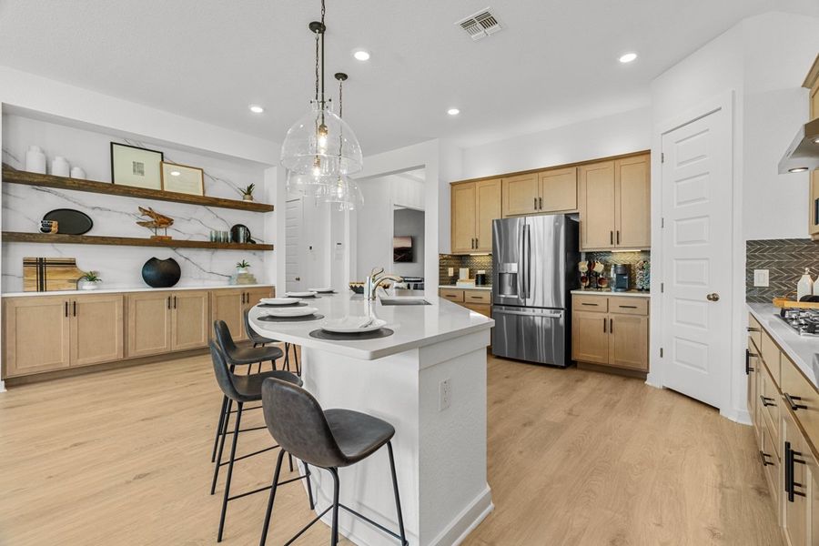 Furnished interior view inside a new home in Berry Creek Highlands, Georgetown (Image 24).