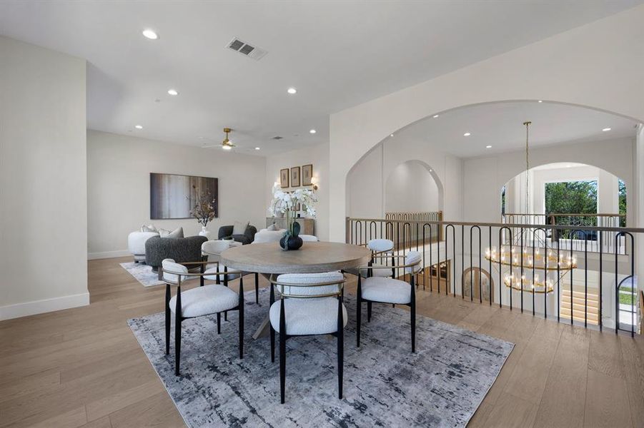 Furnished interior view inside a new home in , Dallas (Image 11).