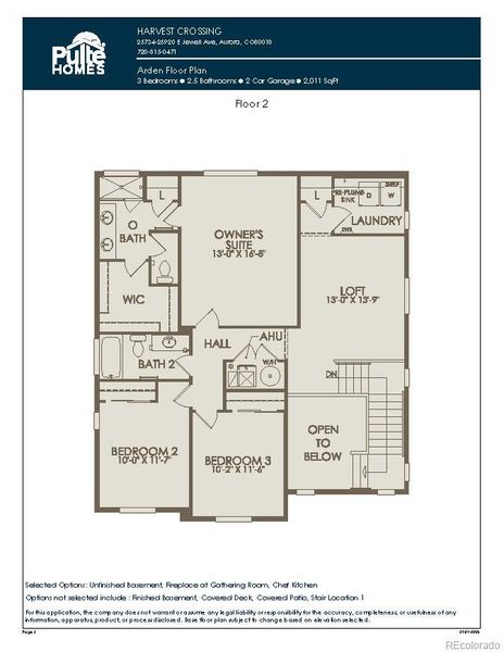 Upper Level Floorplan Upper Level Floorplan