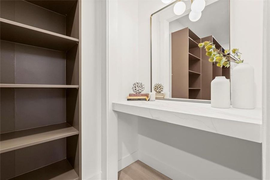 Furnished interior view inside a new home in , Atlanta (Image 38).