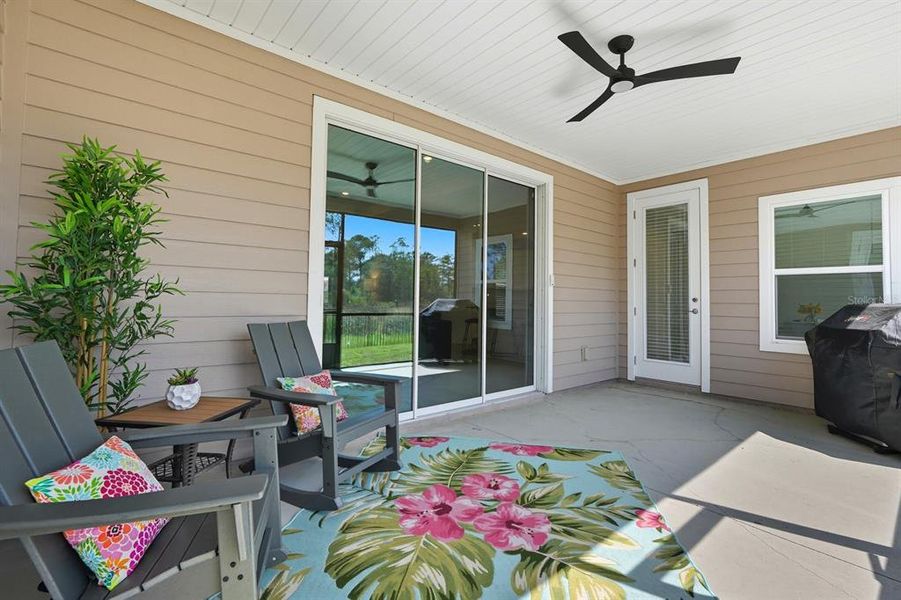 Exterior details and patio area of a home in , Ormond Beach (Image 2).