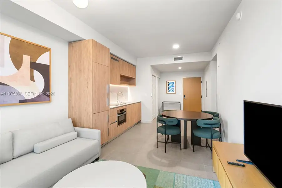 Furnished interior view inside a new home in , Miami (Image 5).