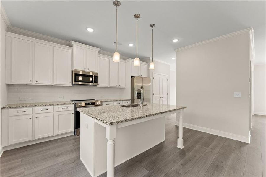 Furnished interior view inside a new home in , Dawsonville (Image 6).