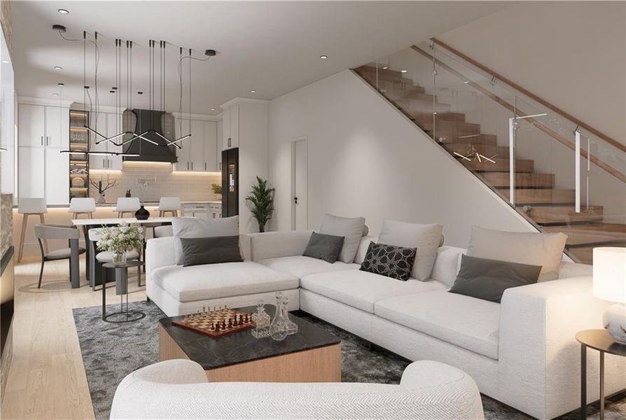 Furnished interior view inside a new home in , Sugar Hill (Image 21).