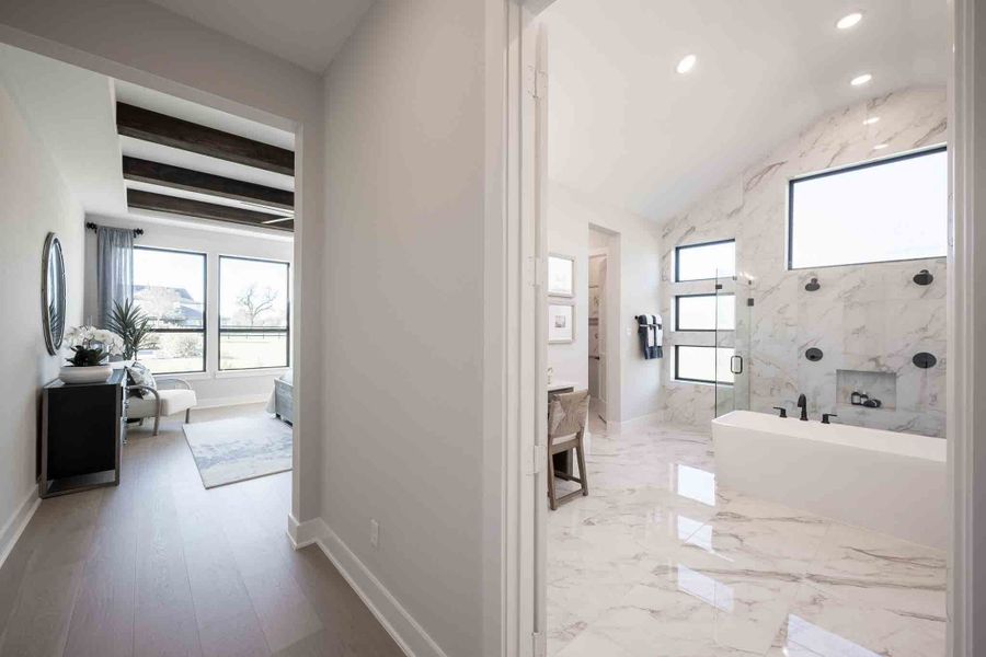 Representative furnished interior of a home built from the Meritage by Tri Pointe Homes in Legacy Grove 1/2 Acre, Montgomery (Image 18).