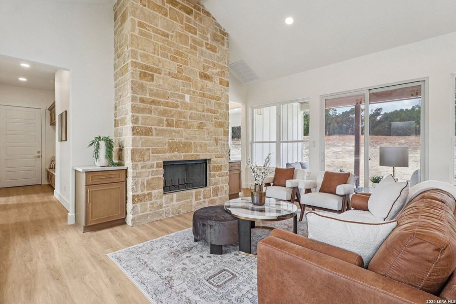 Furnished interior view inside a new home in , Fischer (Image 27).