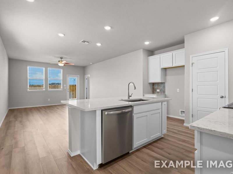 Furnished interior view inside a new home in Agave, San Antonio (Image 8). Furnished interior view inside a new home in Agave, San Antonio (Image 8).