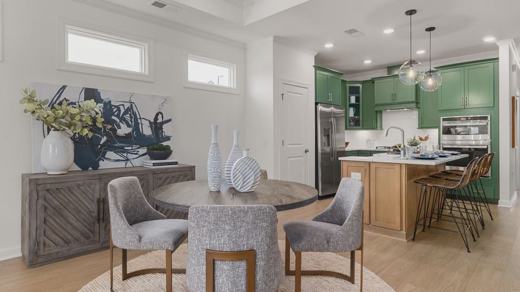 Representative furnished interior of a home built from the Rockaway by Epcon Communities in The Courtyards at Oak Grove, Durham (Image 15).