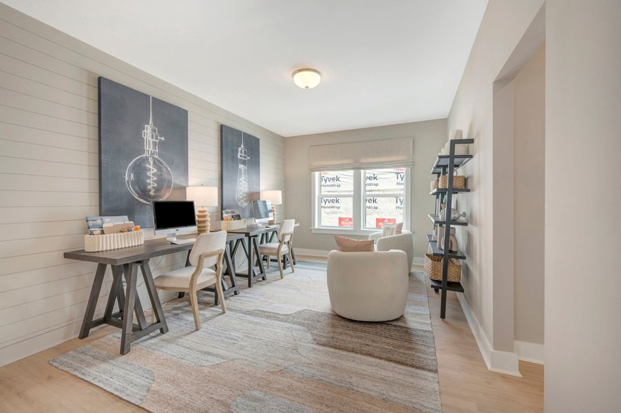 Representative furnished interior of a home built from the Collins by Beazer Homes in Friendship Village, Apex (Image 25).