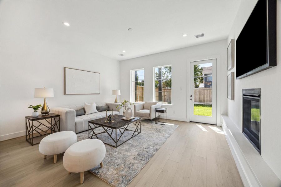 Furnished interior view inside a new home in , Houston (Image 19).