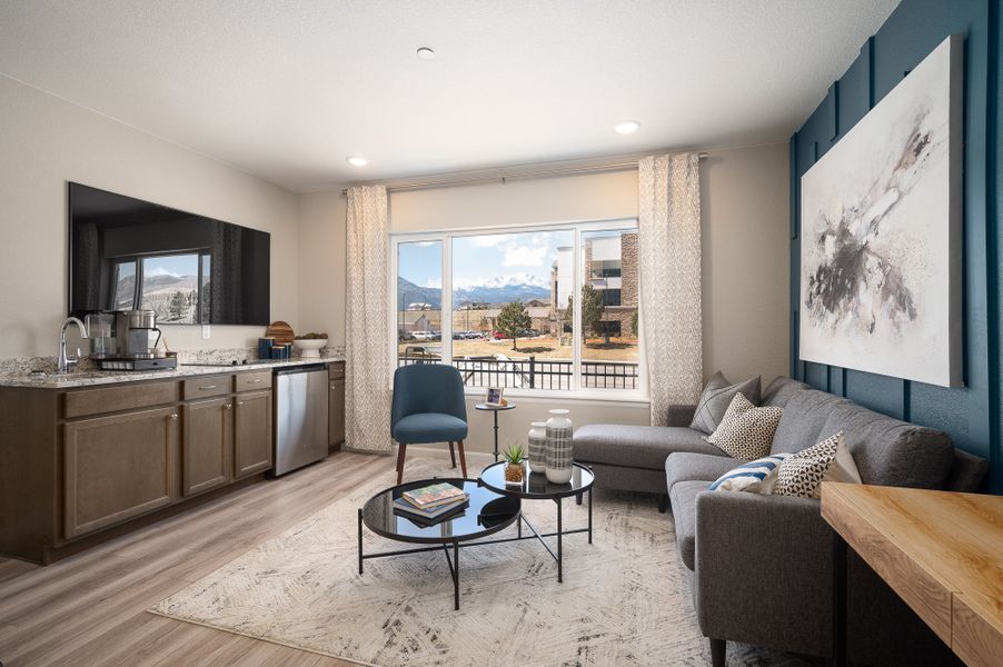Furnished interior view inside a new home in The Vistas at West Mesa, Colorado Springs (Image 17).