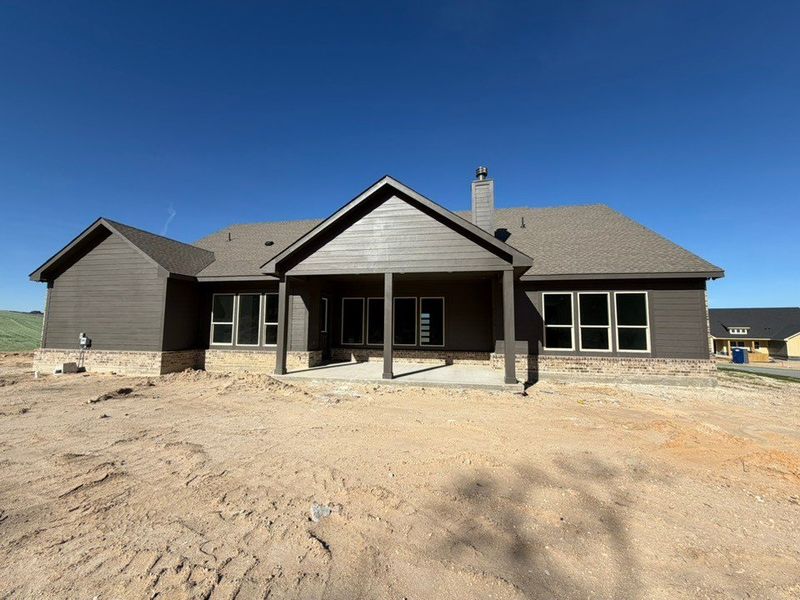In-progress construction of a new home in Eagle Ridge Estates, Weatherford, TX (Image 12).