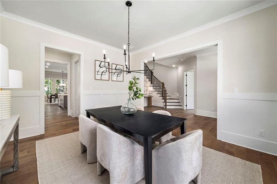 Furnished interior view inside a new home in , Decatur (Image 10).