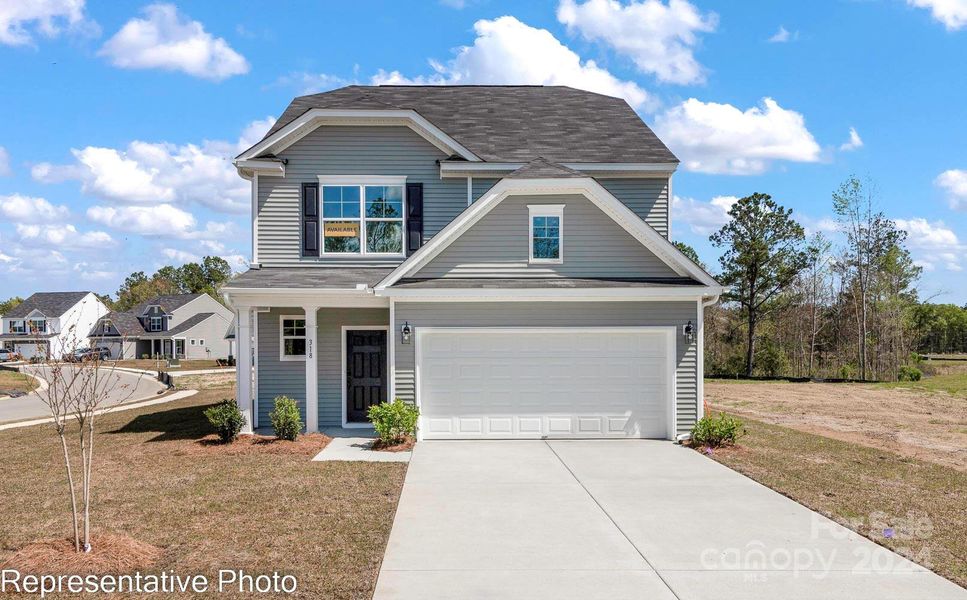 Homesite 353 could feature a TBB Ellerbe C floorplan with front-load garage!